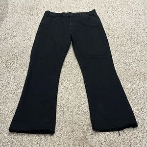 Mother The Hustler High Rise Ankle Fray Black Jeans Not Guilty Sz 33